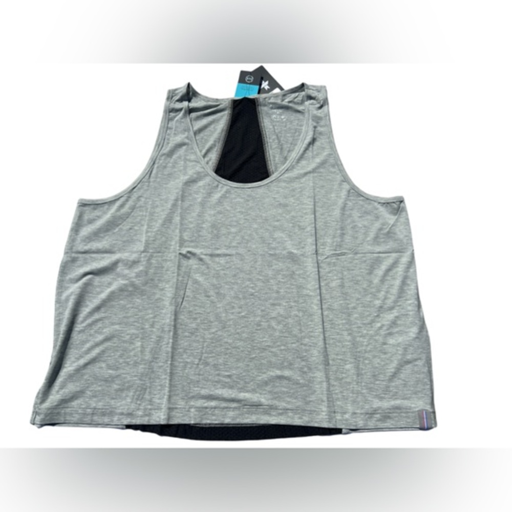 FourLaps surge‎ tank top activewear top athletic fit heather grey size XXL